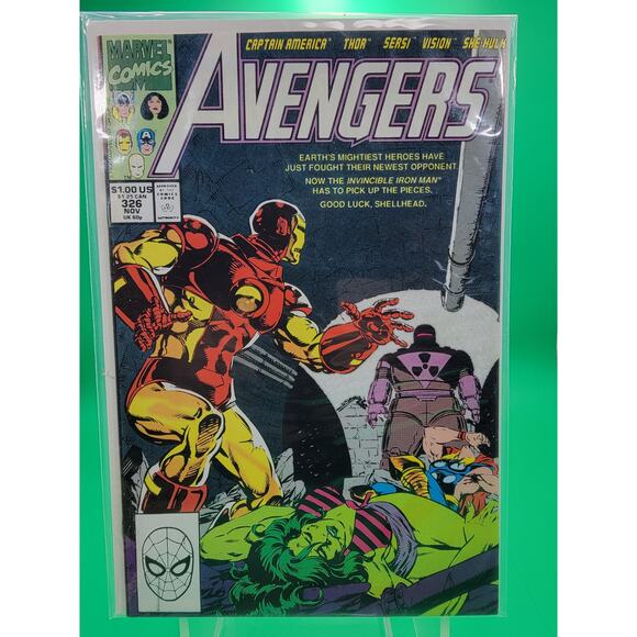 Avengers #326 Marvel 1990 Wind from the East 1st App Rage - Picture 1 of 6